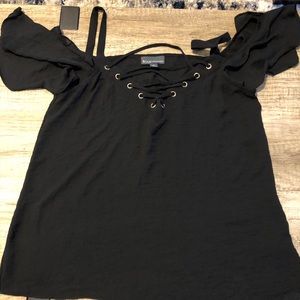 Bold Elements Cold Shoulder Blouse